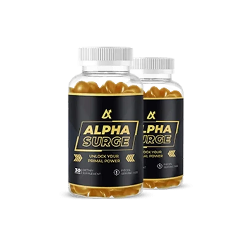 Alpha Surge Men's Wellness Supplement Bottle (2 Bottle / 60 Day Pack)